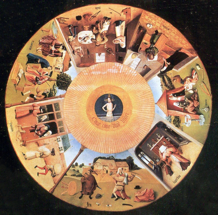 Hieronymus Bosch - Die sieben Todsünden